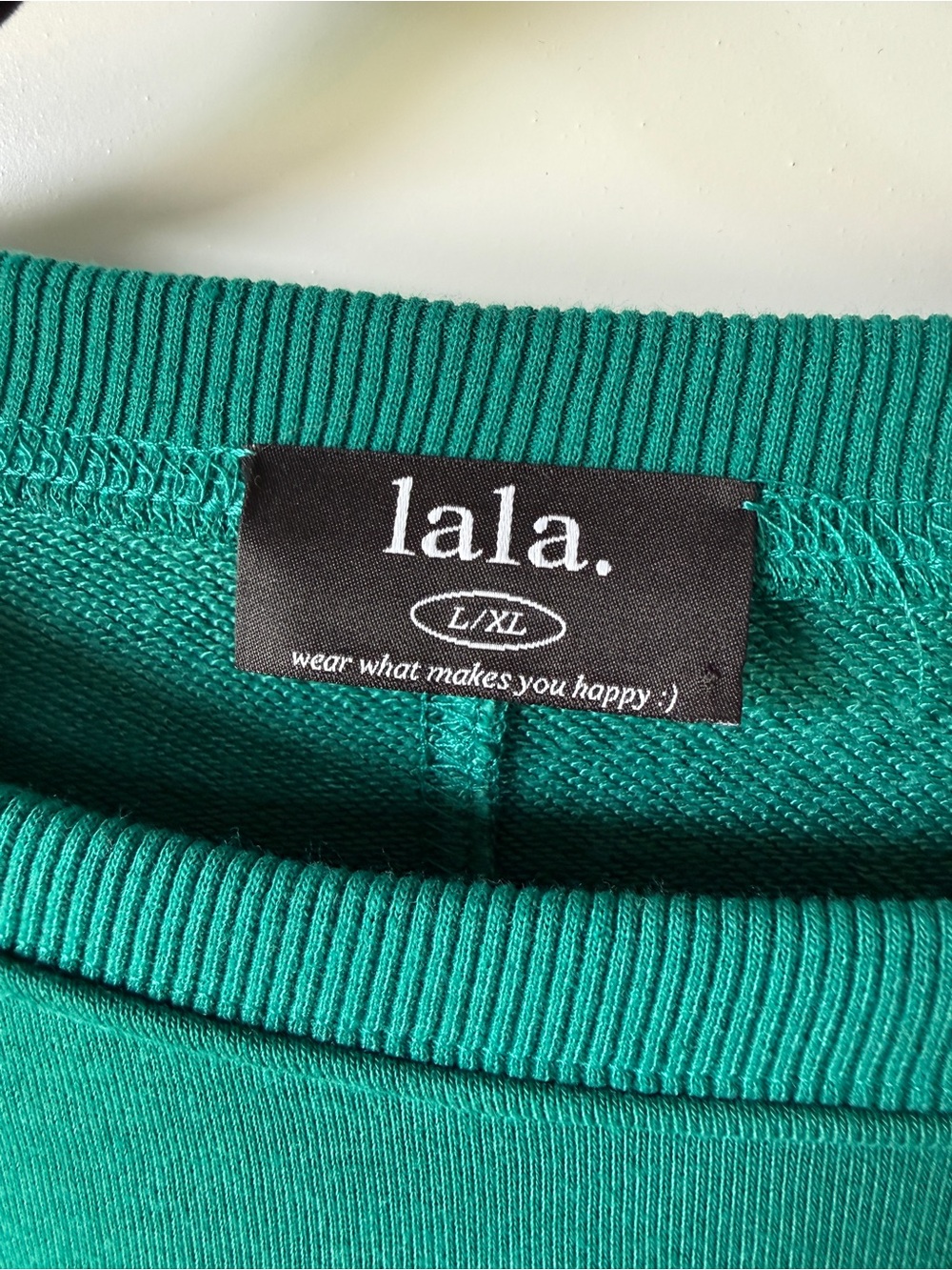 Dressed in Lala Green Shrug Cropped Sweatshirt - Picture 3 of 6